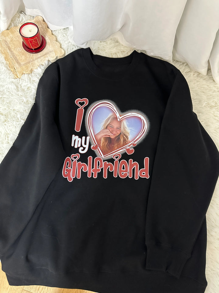 Personalizado Amo a mi novia/novio sudadera/sudadera con capucha