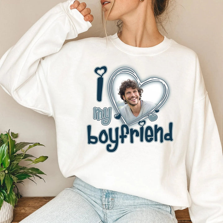 Personalizado Amo a mi novia/novio sudadera/sudadera con capucha