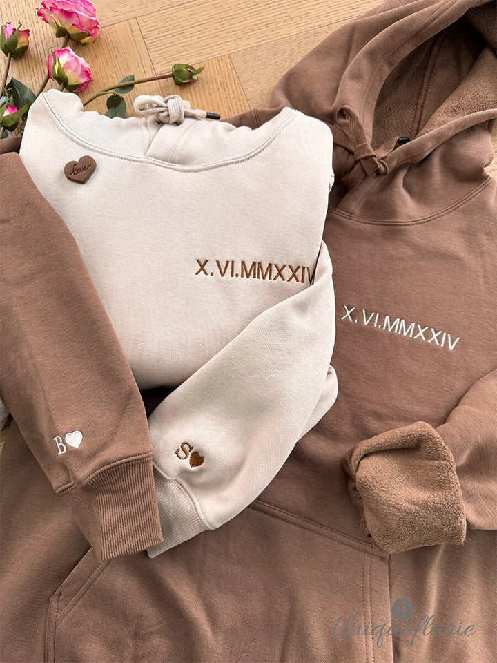 Sudaderas/sudaderas con capucha personalizadas con números romanos